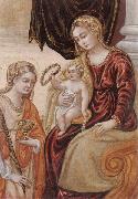 unknow artist The madonna and child with saint lucy Sweden oil painting artist